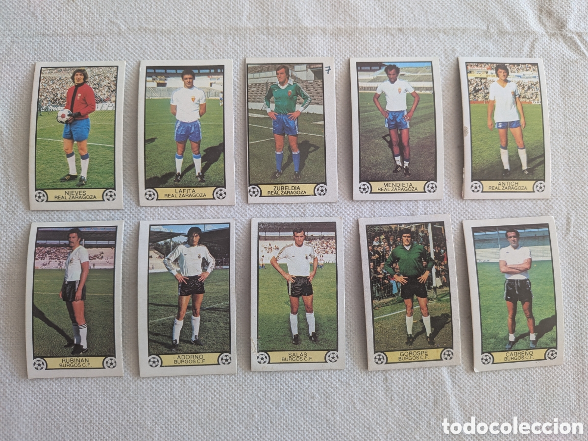 Cromos de Futebol: CROMOS LIGA 79-80. ZARAGOZA Y BURGOS 10 CROMOS DIFERENTES. ED. ESTE