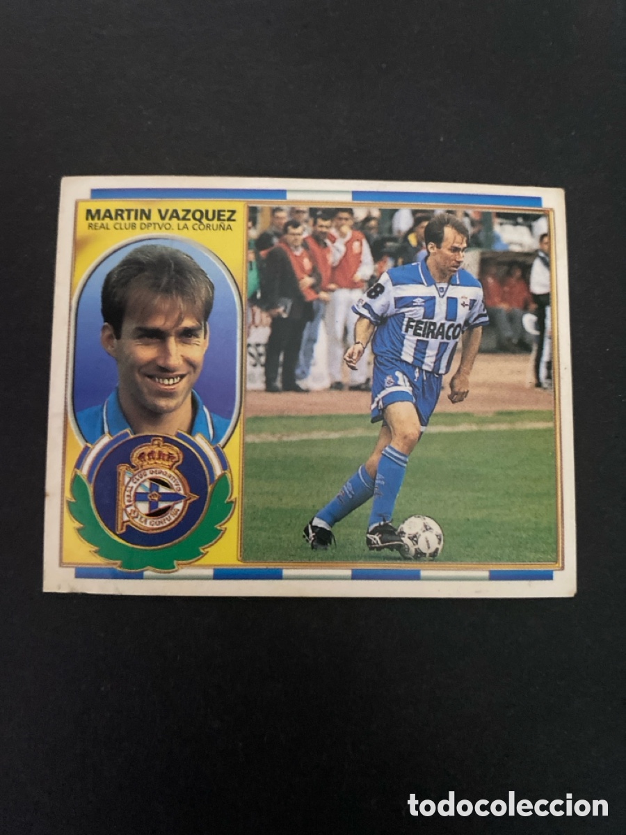 Cromos de f&uacute;tbol: Cromo liga 96/97 RCD La Coru&ntilde;a nunca pegado