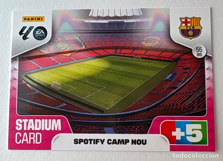 Cromos de f&uacute;tbol: Carta Spotify Camp Nou 55Bis Bar&ccedil;a Adrenalyn 2025-26