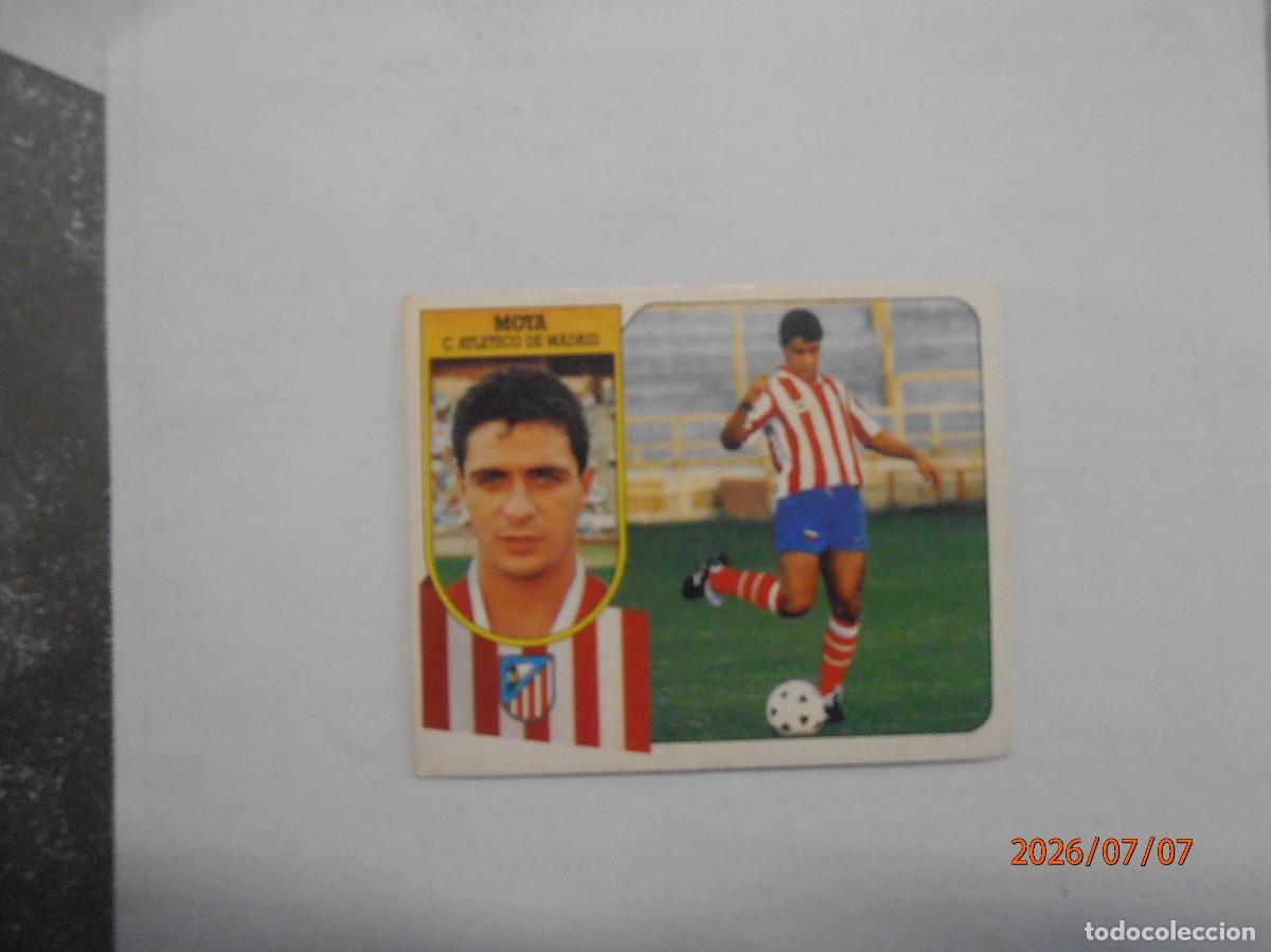 Cromos de f&uacute;tbol: Moya - AT. Madrid- Este 91-92- Fichaje 2