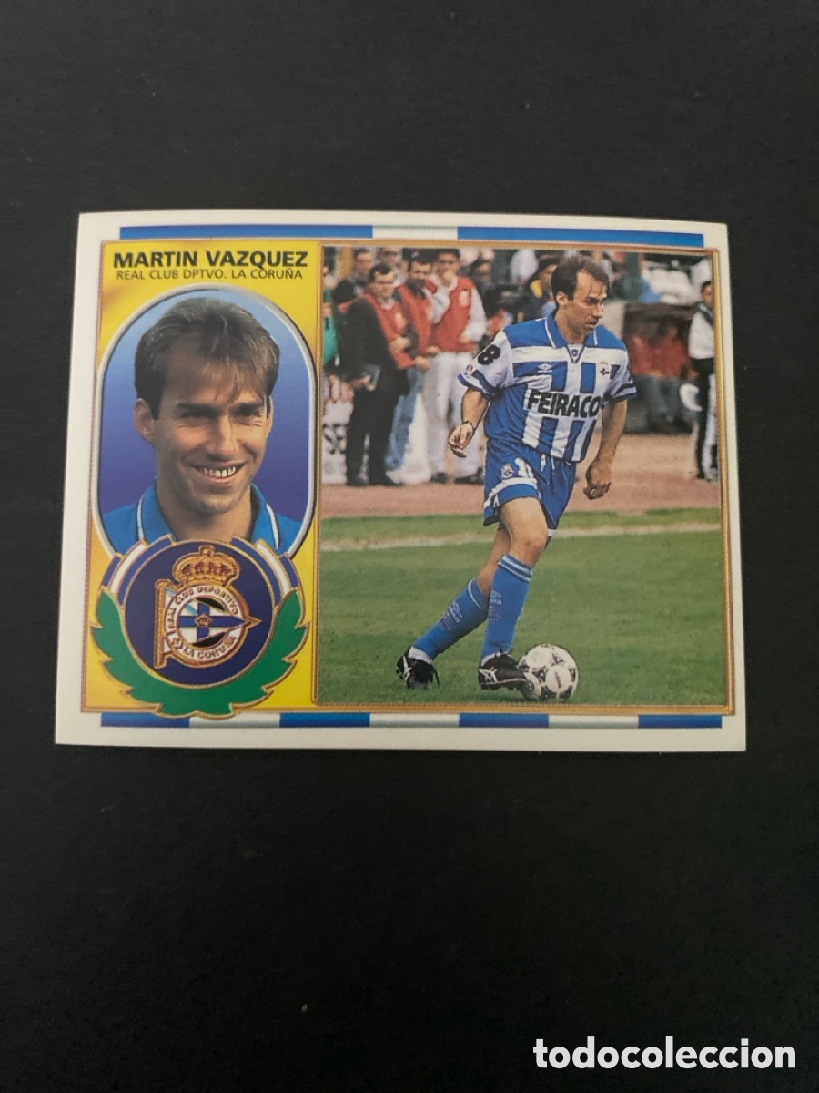 Cromos de f&uacute;tbol: Cromo liga 96/97 RCD La Coru&ntilde;a nunca pegado