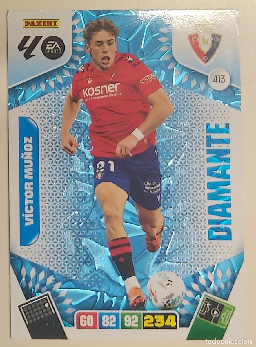 Cromos de f&uacute;tbol: 413 Victor Mu&ntilde;oz | CA Osasuna | Diamante | Adrenalyn XL LaLiga 2025 2026 Panini 25