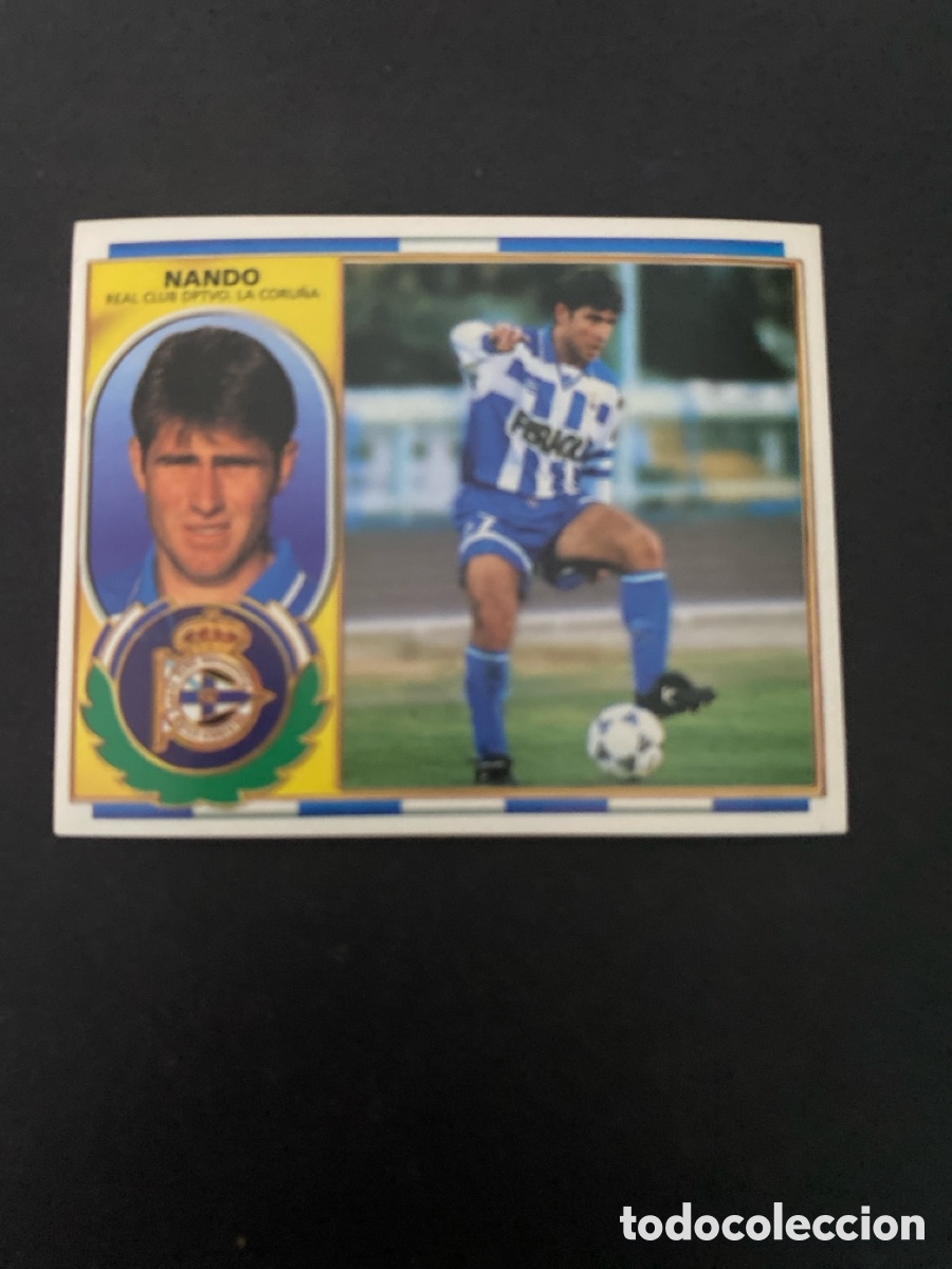 Cromos de f&uacute;tbol: Cromo liga 96/97 RCD La Coru&ntilde;a nunca pegado