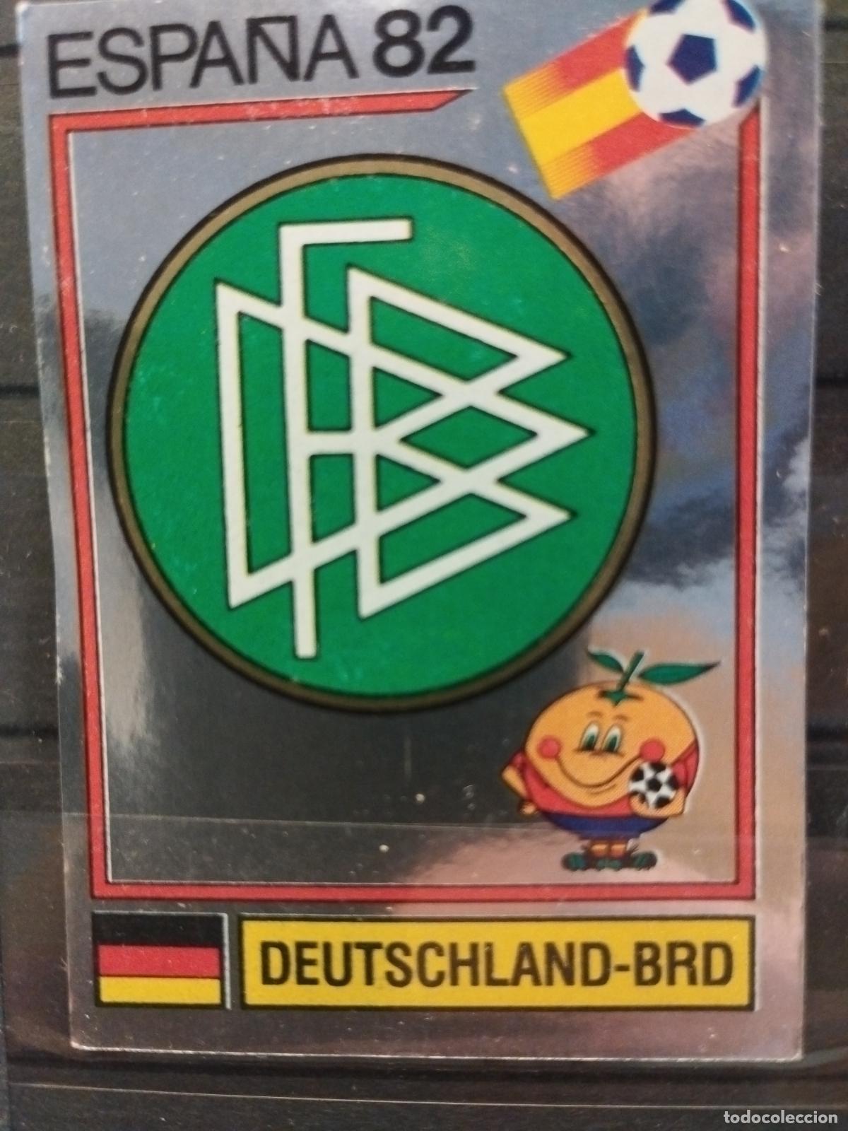 Cromos de f&uacute;tbol: MUNDIAL DE FUTBOL ESPA&Ntilde;A 82. PANINI. N&ordm; 110. ESCUDO FEDERACION DE FUTBOL DE ALEMANIA.