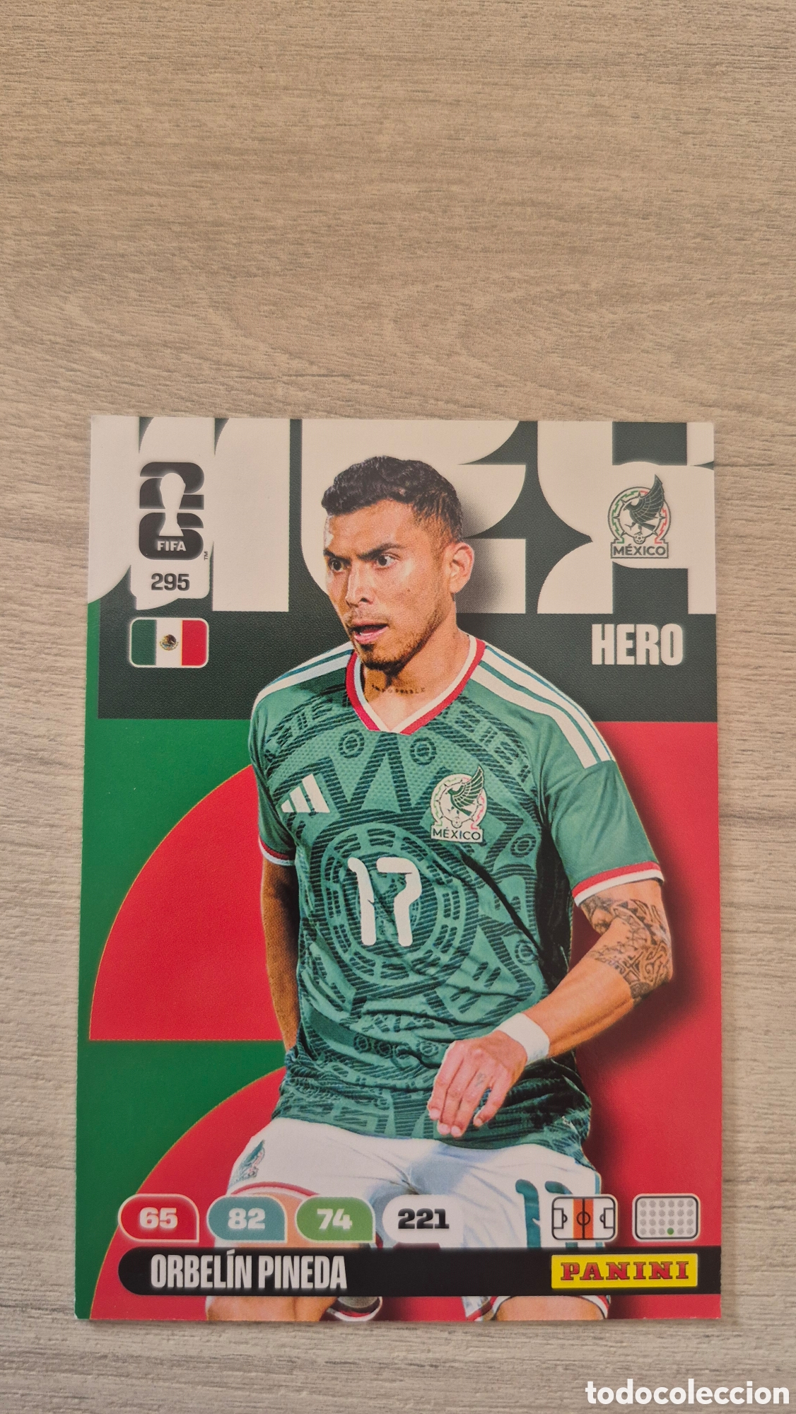 Cromos de f&uacute;tbol: N&deg;295 M&eacute;xico Orbelin Pineda Adrenalyn FIFA World Cup 26