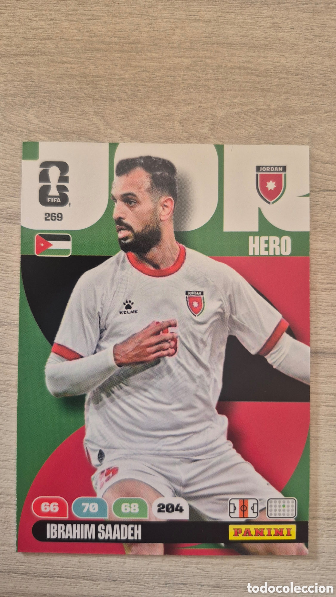 Cromos de f&uacute;tbol: N&deg;269 Jordania Ibrahim Saadeh Adrenalyn FIFA World Cup 26