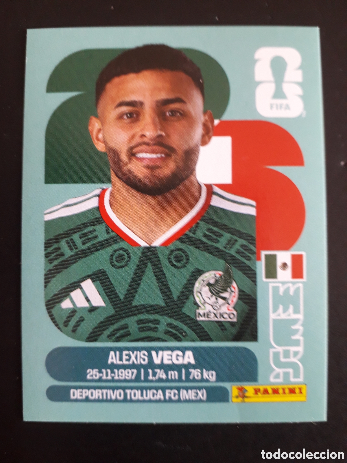 Cromos de Futebol: VEGA M&Eacute;XICO MEX 18 MUNDIAL F&Uacute;TBOL 2026 FIFA WORLD CUP PANINI SIN PEGAR PEDIDO M&Iacute;NIMO 3&euro;