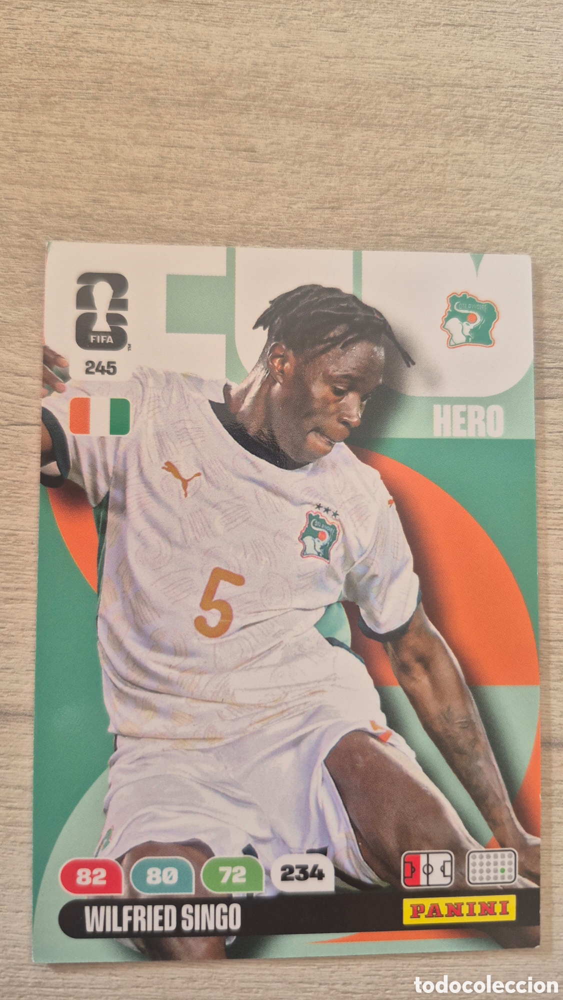 Cromos de f&uacute;tbol: N&deg;245 Costa de Marfil Wilfried Singo Adrenalyn FIFA World Cup 26