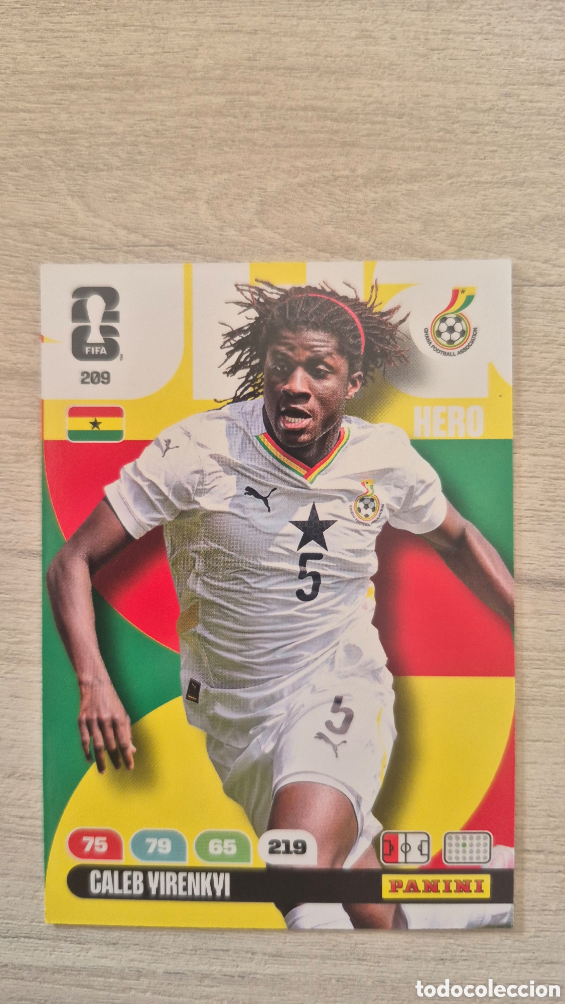Cromos de f&uacute;tbol: N&deg;209 Ghana Caleb Yirenki Adrenalyn FIFA World Cup 26