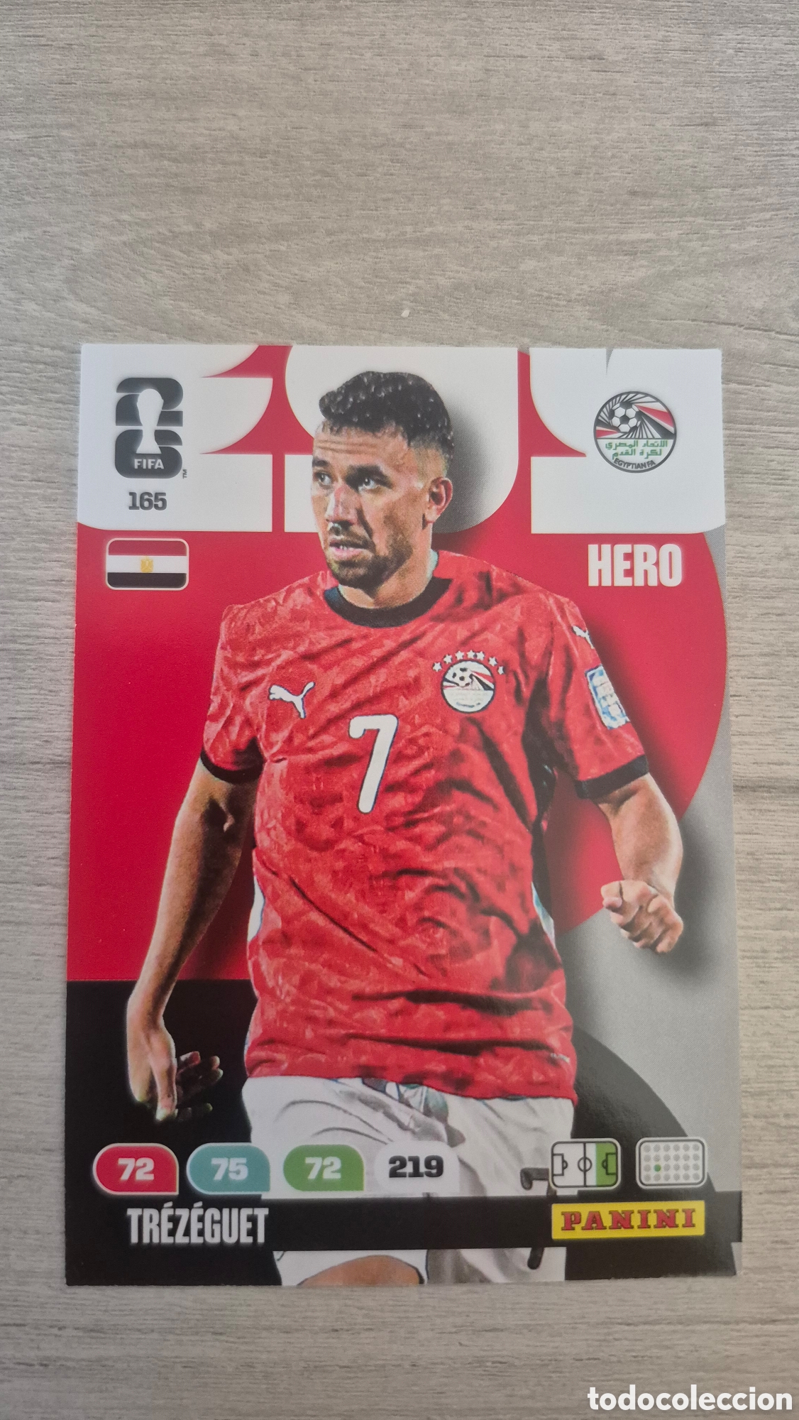 Cromos de f&uacute;tbol: N&deg;165 Egipto Trezeguet Adrenalyn FIFA World Cup 26
