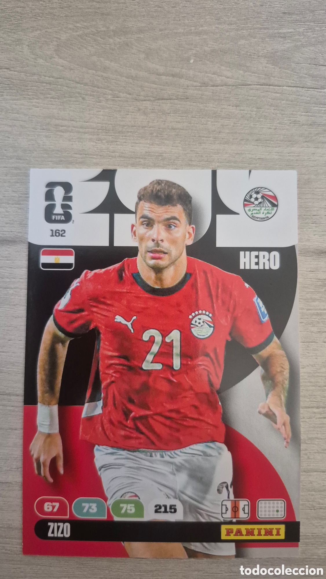 Cromos de f&uacute;tbol: N&deg;162 Egipto Zizo Adrenalyn FIFA World Cup 26