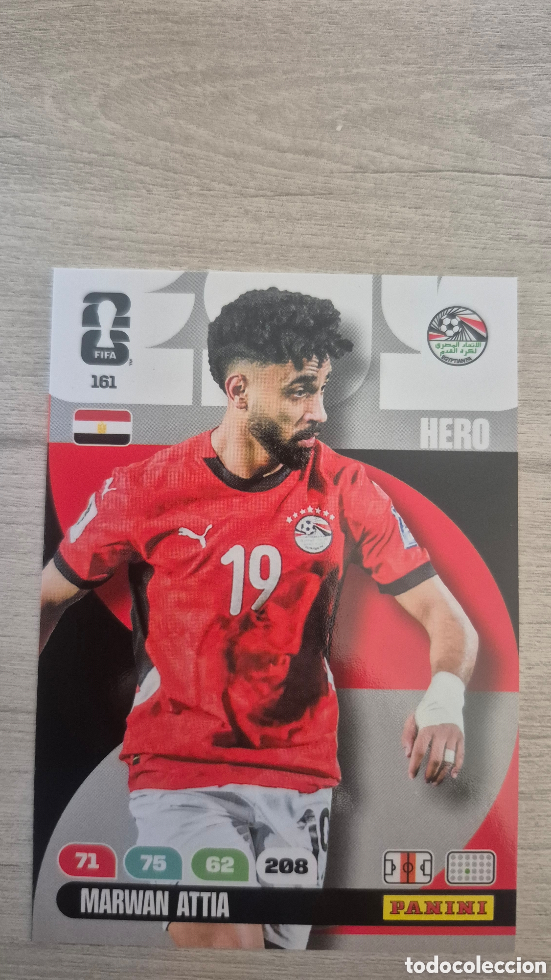 Cromos de f&uacute;tbol: N&deg;161 Egipto Marwan Attia Adrenalyn FIFA World Cup 26