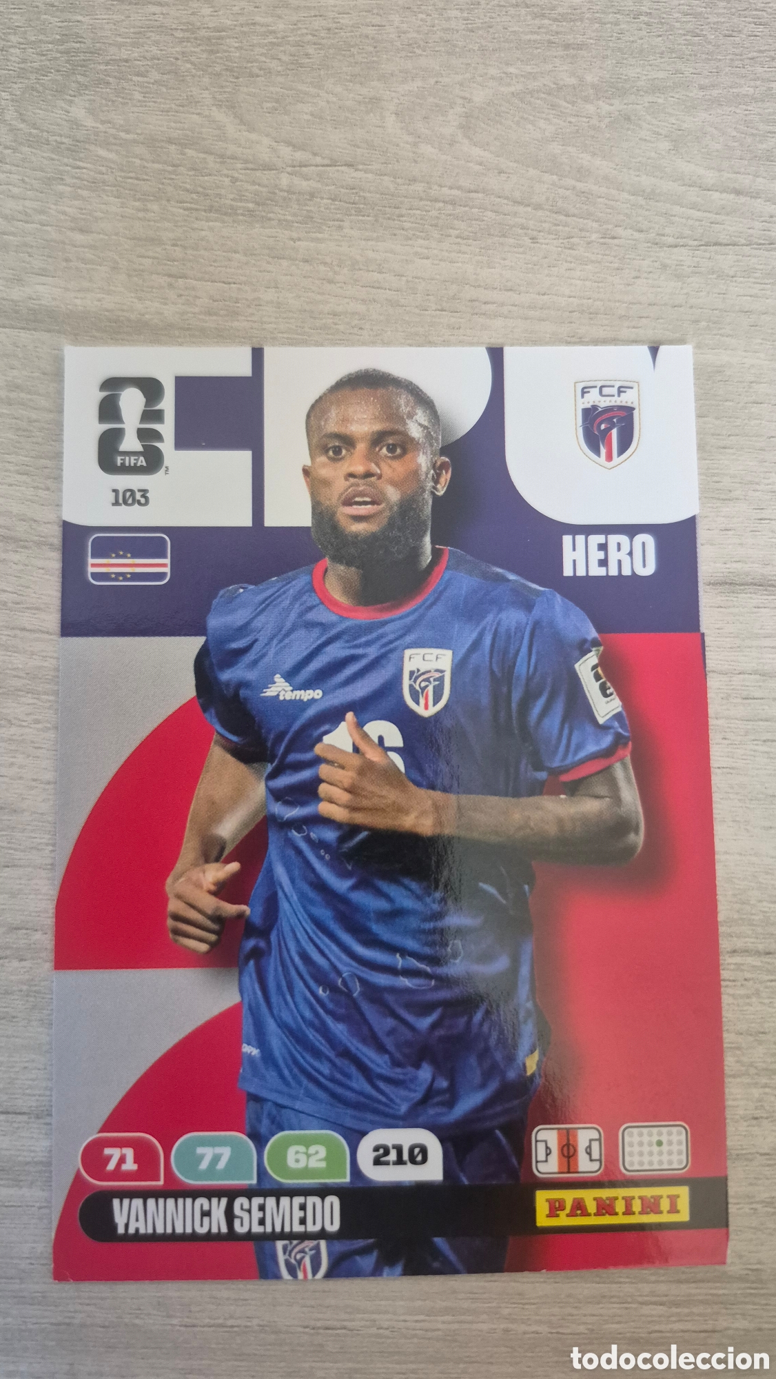Cromos de f&uacute;tbol: N&deg;103 Cabo Verde Yannick Semedo Adrenalyn FIFA World Cup 26