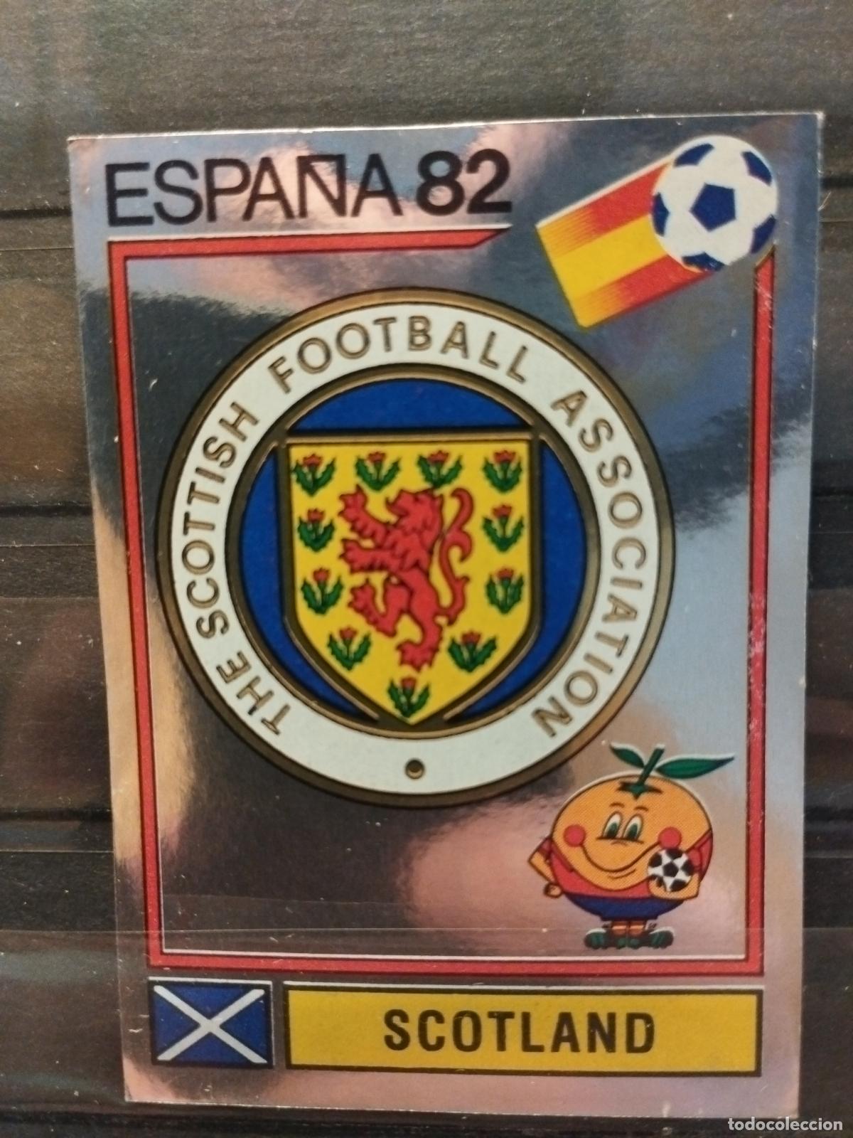 Cromos de f&uacute;tbol: MUNDIAL DE FUTBOL ESPA&Ntilde;A 82. PANINI. N&ordm; 400. ESCUDO FEDERACION DE FUTBOL DE ESCOCIA.
