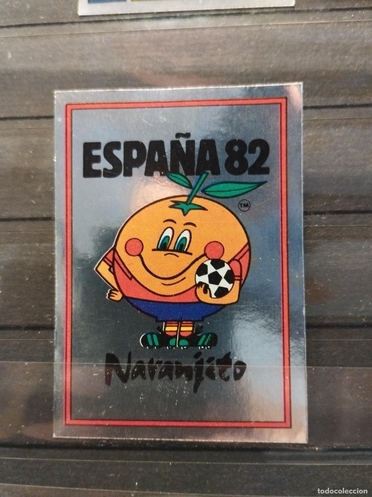 Cromos de f&uacute;tbol: MUNDIAL DE FUTBOL ESPA&Ntilde;A 82. PANINI. N&ordm; 3. NARANJITO, MASCOTA DEL MUNDIAL.