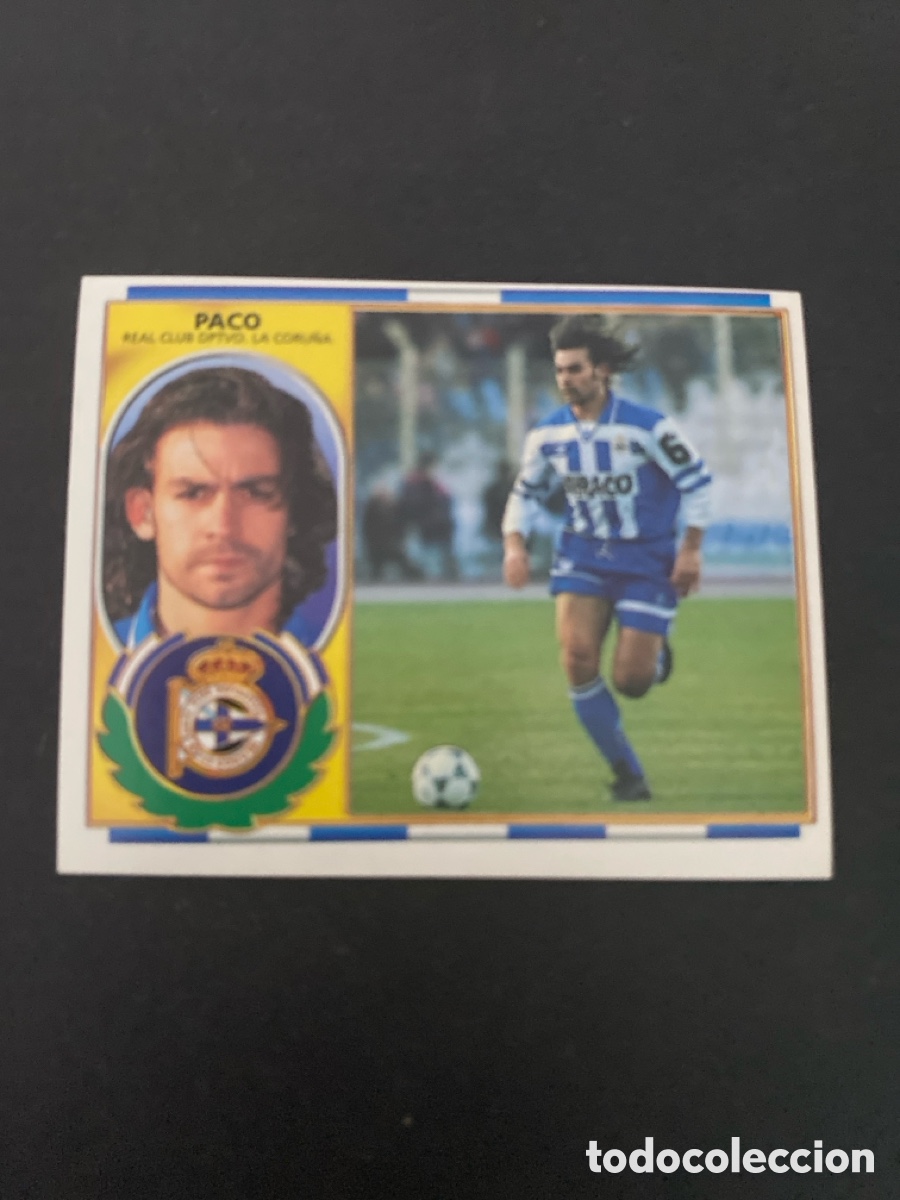 Cromos de f&uacute;tbol: Cromo liga 96/97 RCD La Coru&ntilde;a nunca pegado