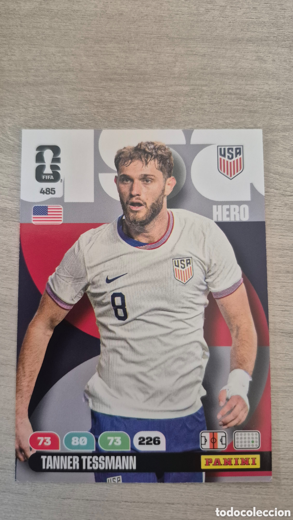 Cromos de f&uacute;tbol: N&deg;485 Estados Unidos Tanner Tessmann Adrenalyn FIFA World Cup 26