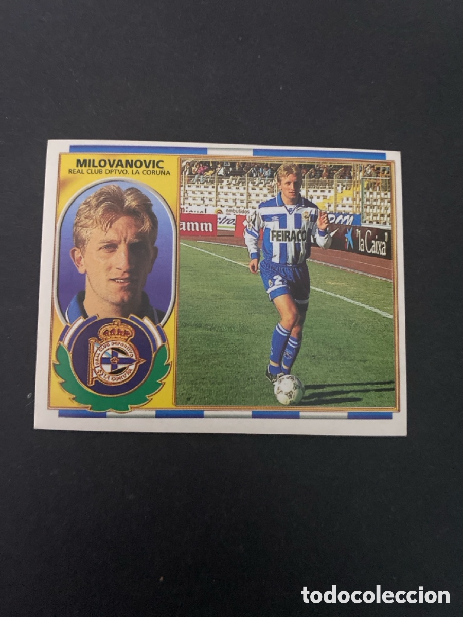 Cromos de f&uacute;tbol: Cromo liga 96/97 RDC La Coru&ntilde;a nunca pegado