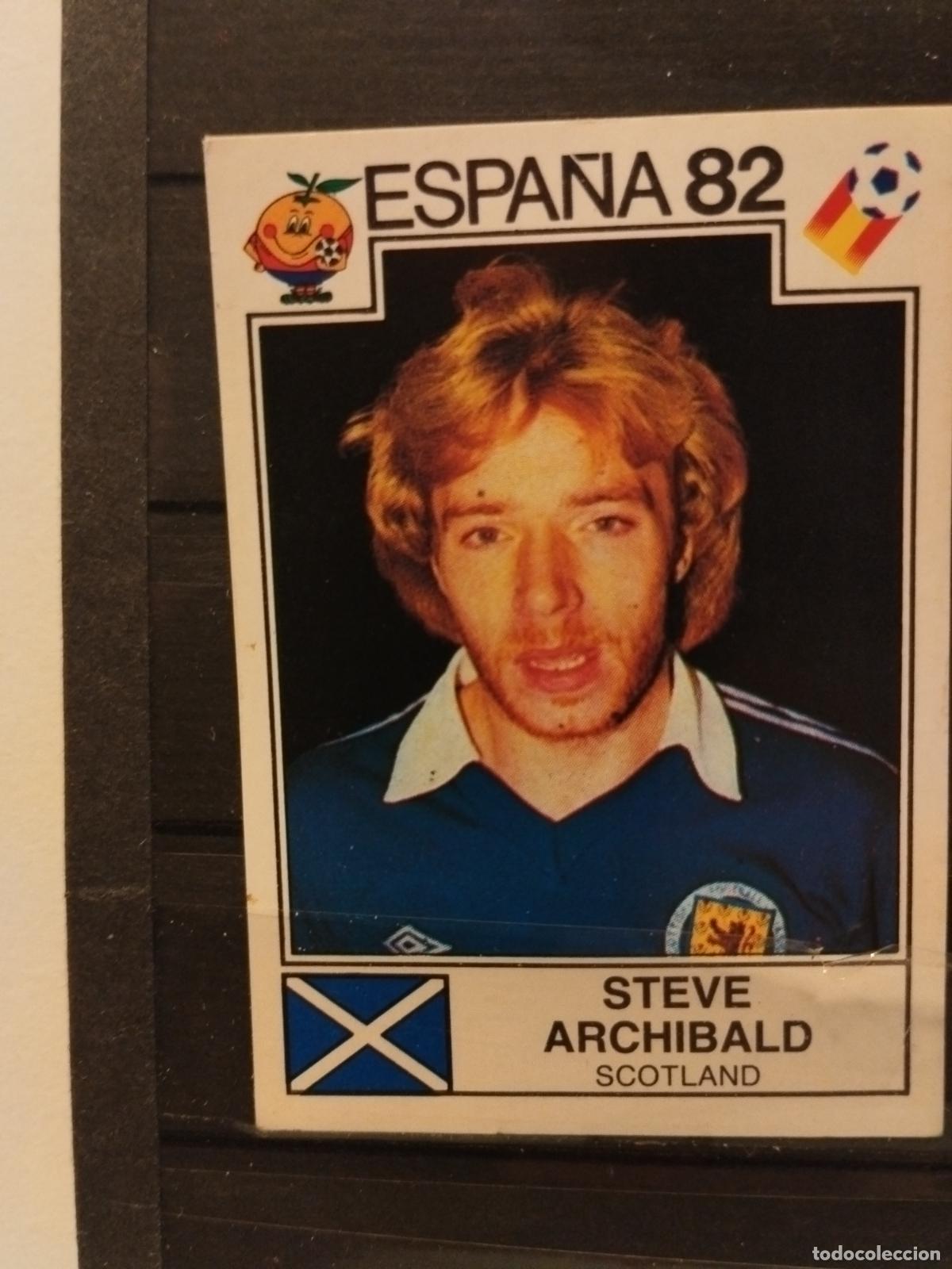 Cromos de f&uacute;tbol: MUNDIAL DE FUTBOL ESPA&Ntilde;A 82. PANINI. N&ordm; 414. STEVE ARCHIBALD. ESCOCIA