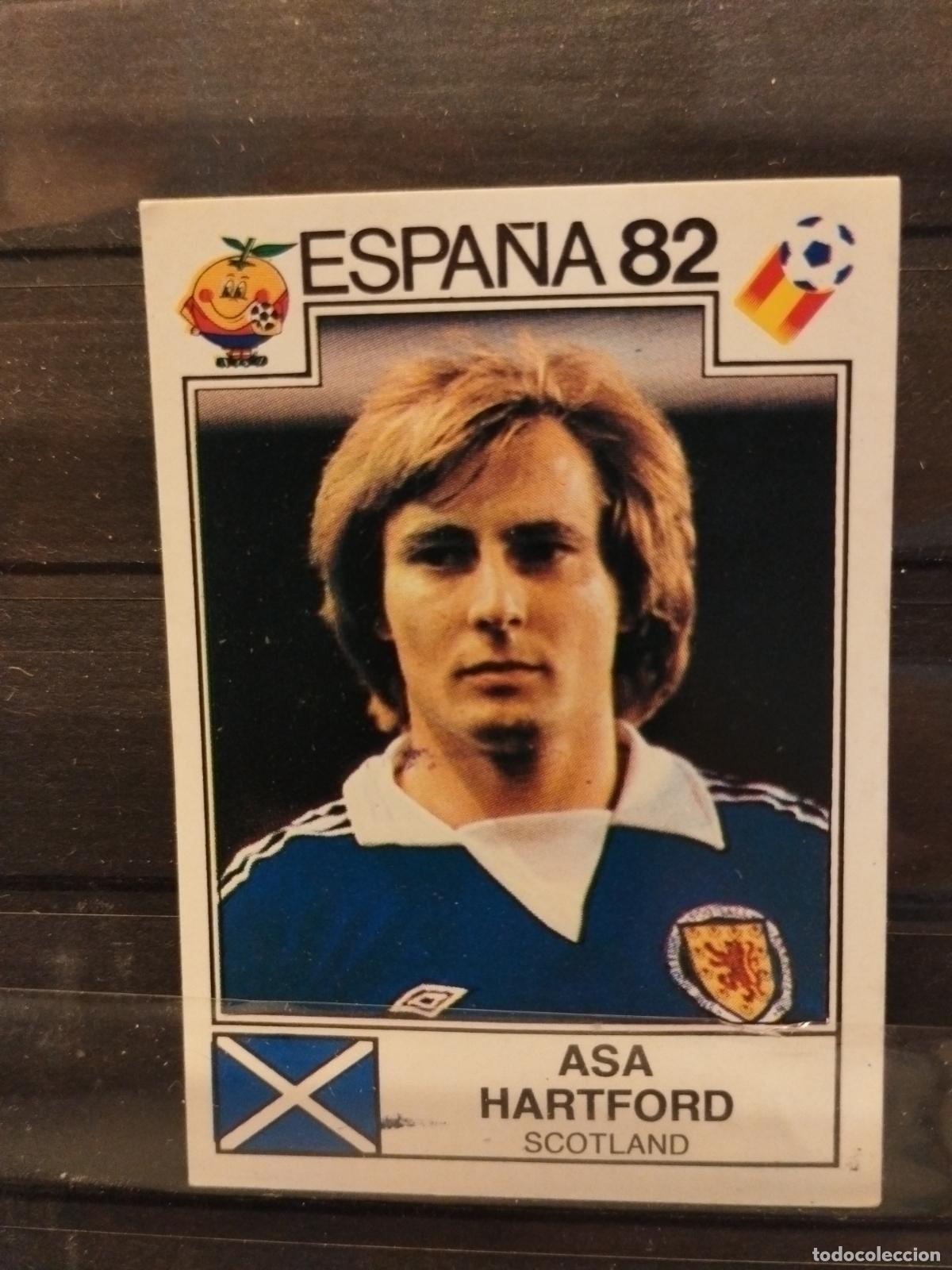 Cromos de f&uacute;tbol: MUNDIAL DE FUTBOL ESPA&Ntilde;A 82. PANINI. N&ordm; 409.ASA HARTFORD. ESCOCIA