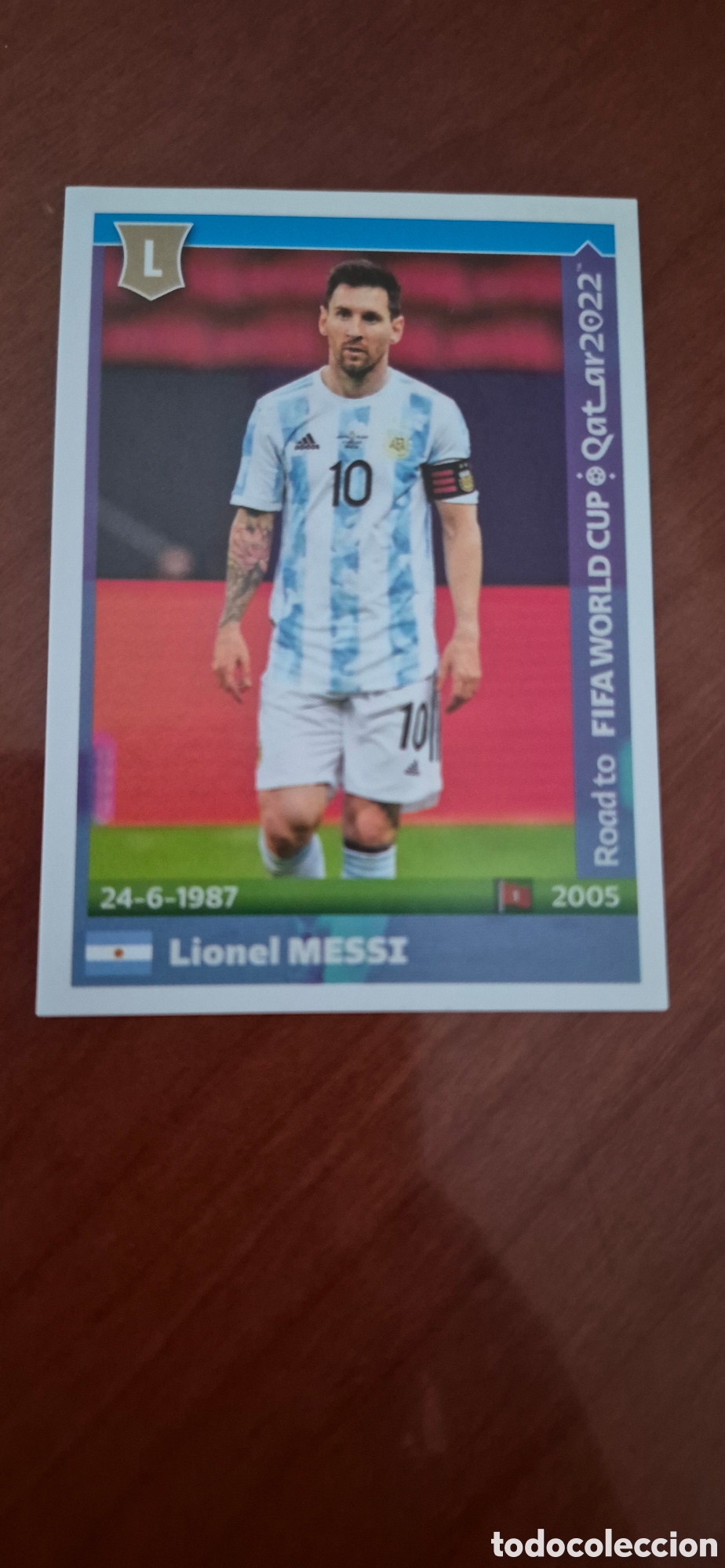Figurine di Calcio: CROMO MESSI ARGENTINA QATAR 2022