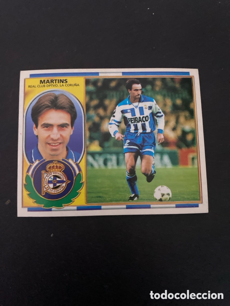 Cromos de f&uacute;tbol: Cromo liga 96/97 RCD La Coru&ntilde;a nunca pegado