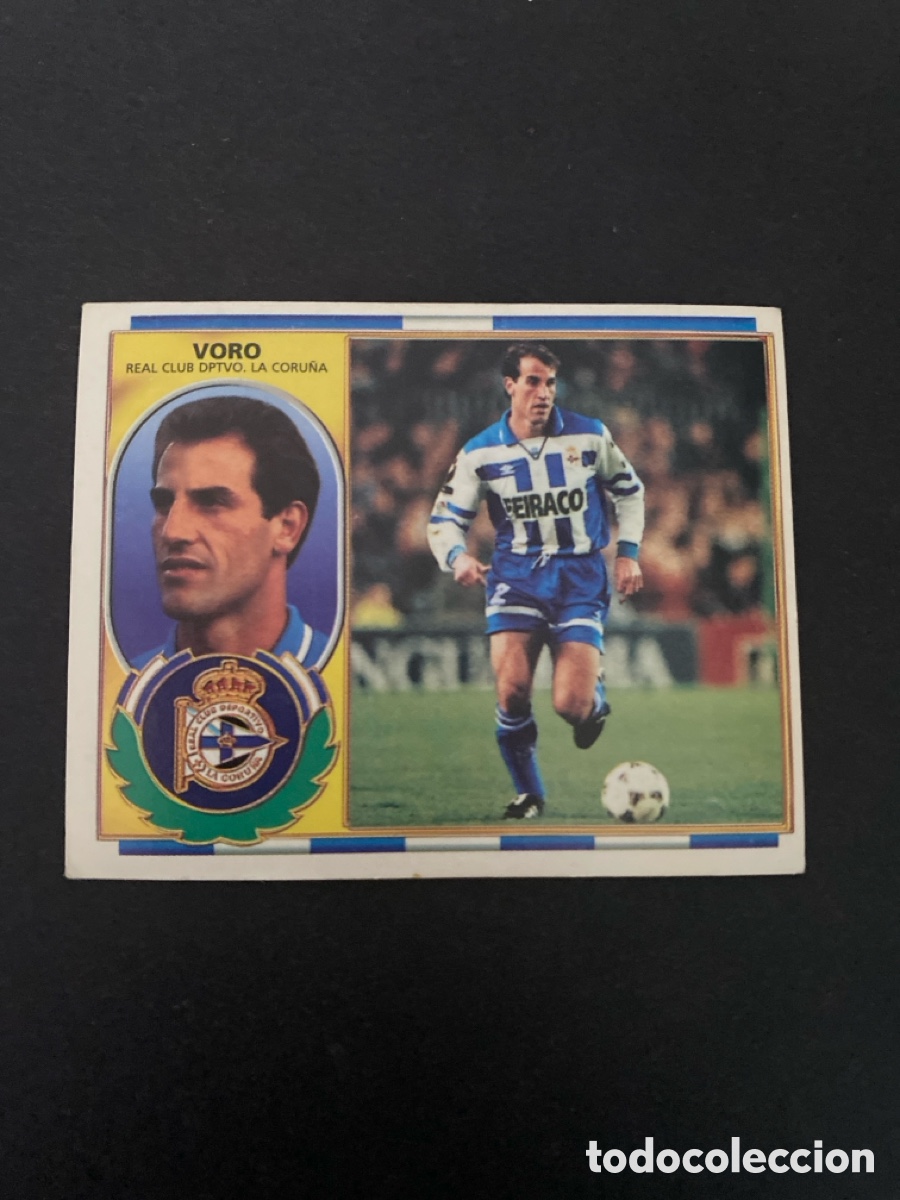 Cromos de f&uacute;tbol: Cromo liga 96/97 RCD La Coru&ntilde;a nunca pegado