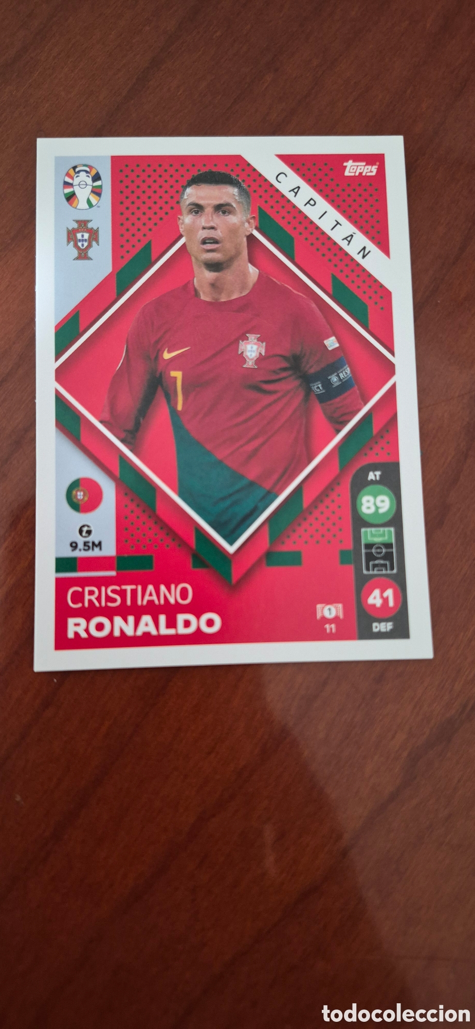 Cromos de f&uacute;tbol: CROMO RONALDO EURO 2024