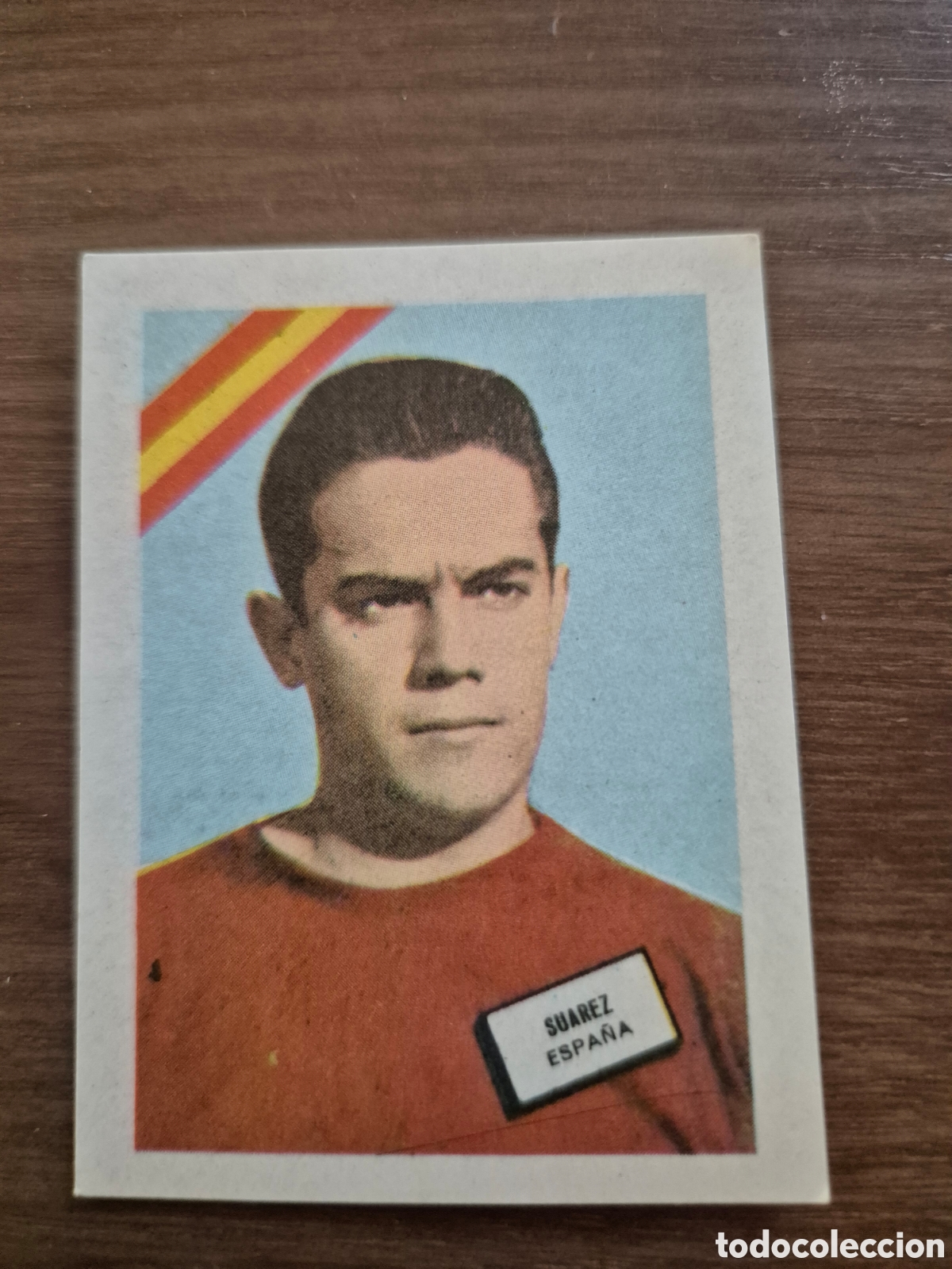 Cromos de f&uacute;tbol: MUNDIAL 62 SUAREZ ESPA&Ntilde;A NUNCA PEGADO