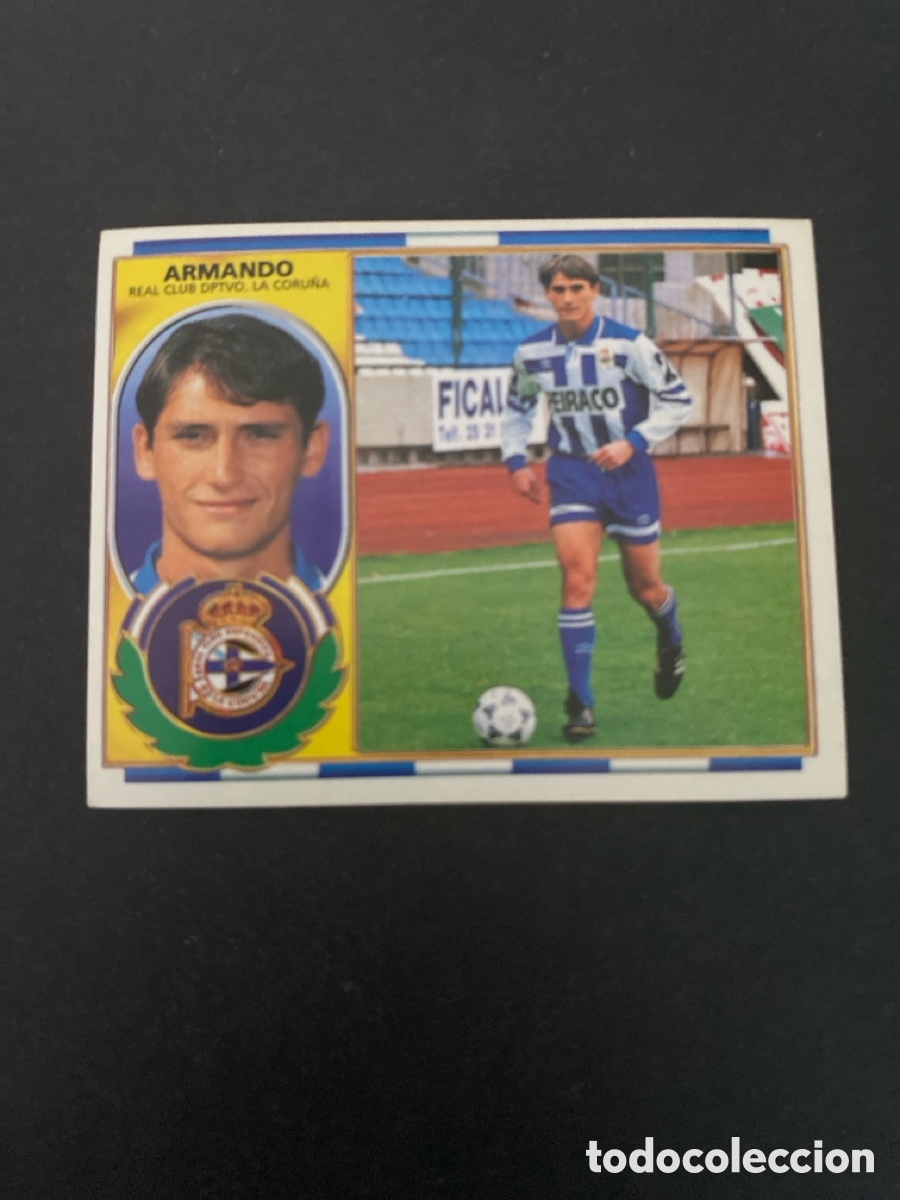Cromos de f&uacute;tbol: Cromo liga 96/97 RCD La Coru&ntilde;a nunca pegado
