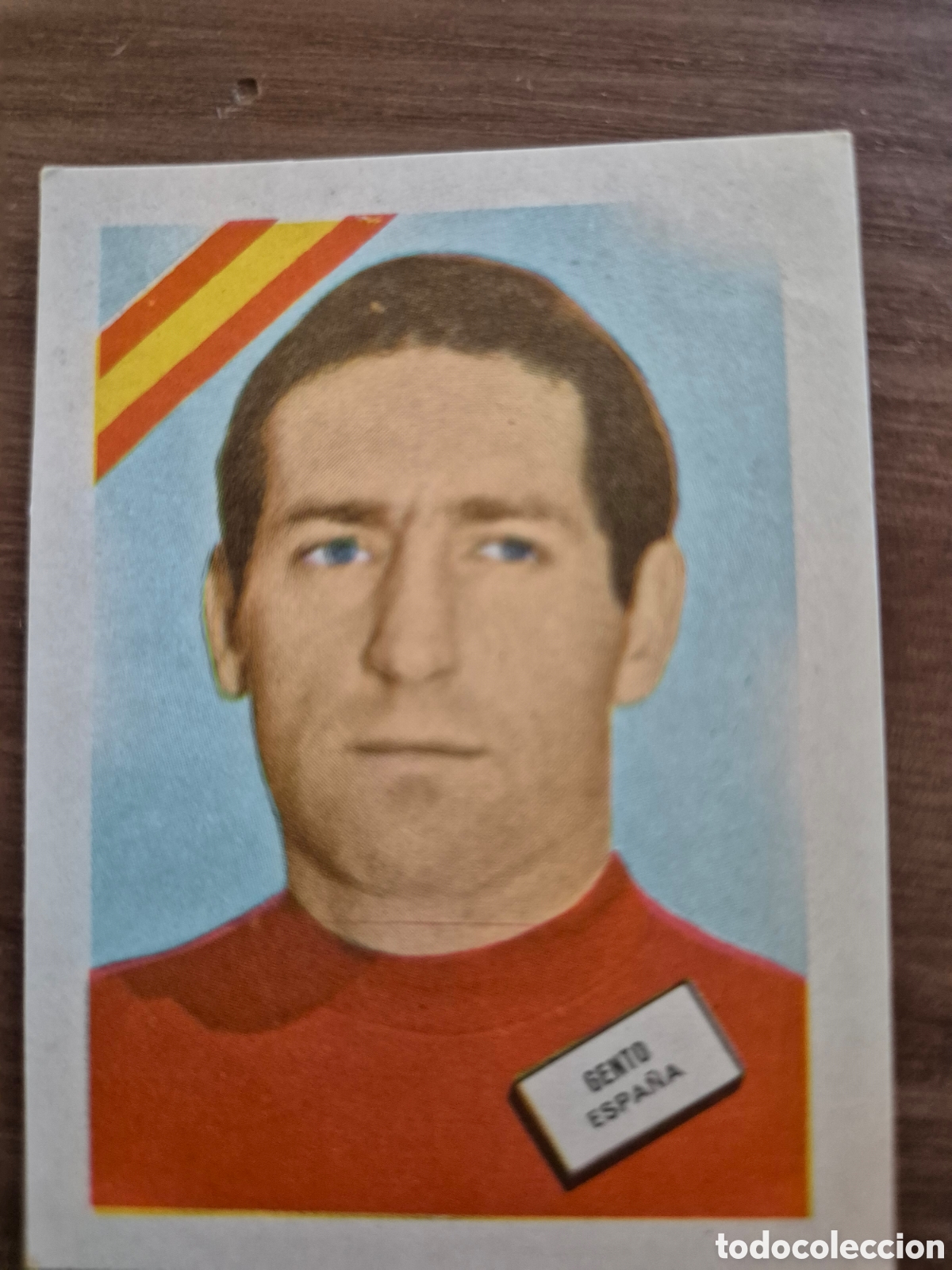 Cromos de f&uacute;tbol: MUNDIAL 62 GENTO ESPA&Ntilde;A NUNCA PEGADO