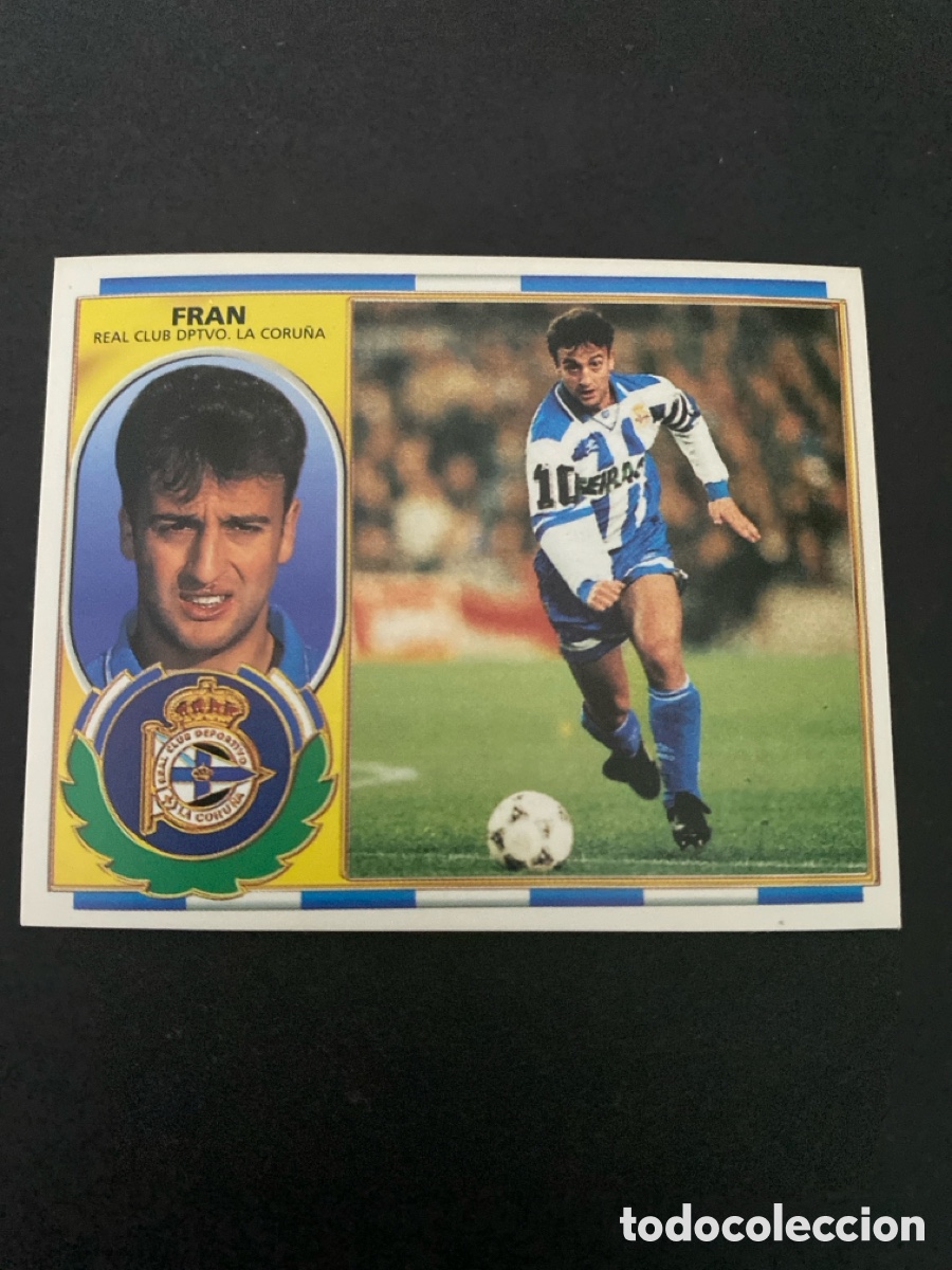 Cromos de f&uacute;tbol: Cromo liga 96/97 RCD La Coru&ntilde;a nunca pegado