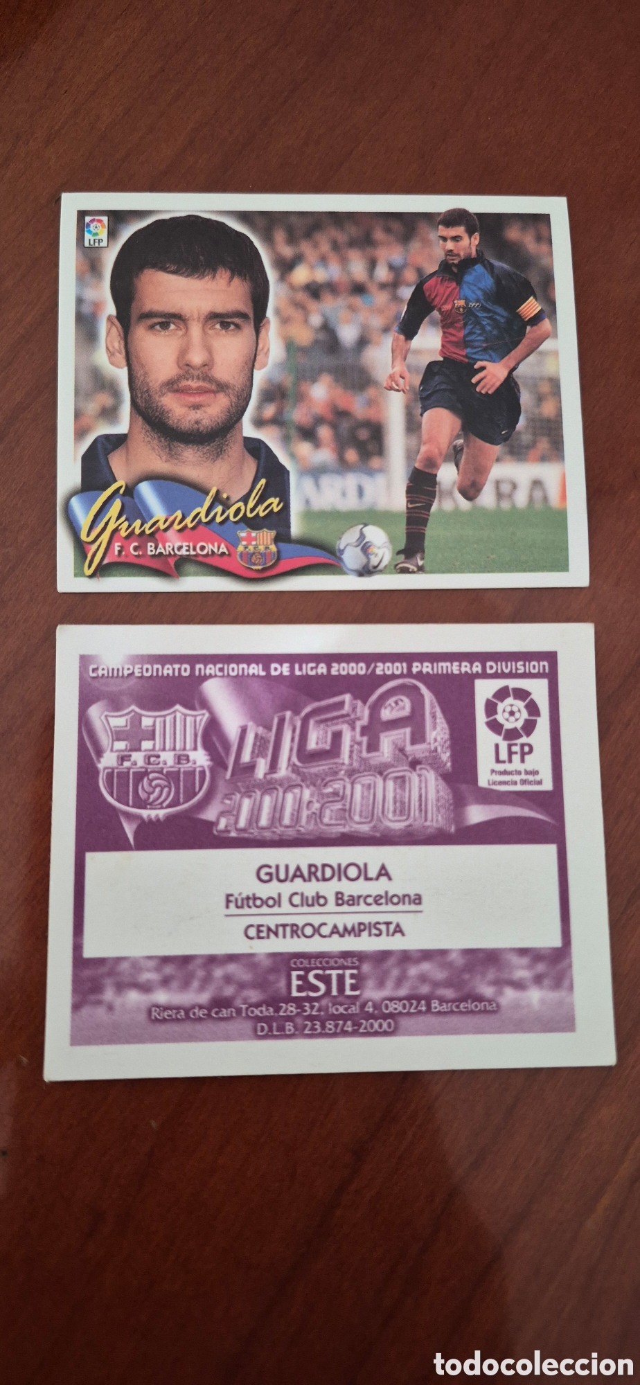 Figurine di Calcio: CROMO GUARDIOLA T.00 01 BARCELONA