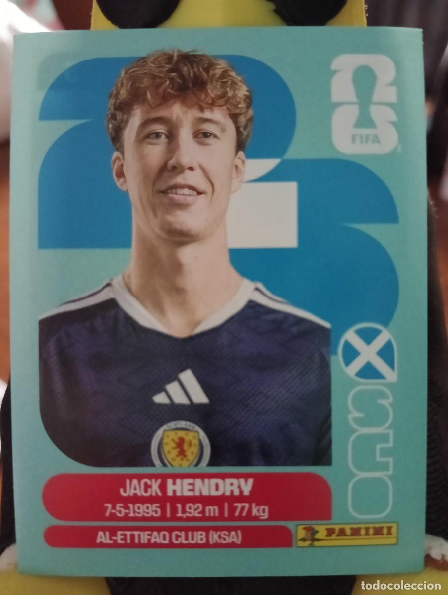 Cromos de f&uacute;tbol: Mundial 2026 - Jack Hendrv - N&deg; 3 - Scotland