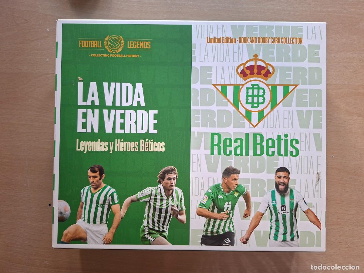 Cromos de f&uacute;tbol: LA VIDA EN VERDE LEYENDAS Y HEROES BETICOS REAL BETIS CAJA LIBRO Y COLECCION BASICA COMPLETA