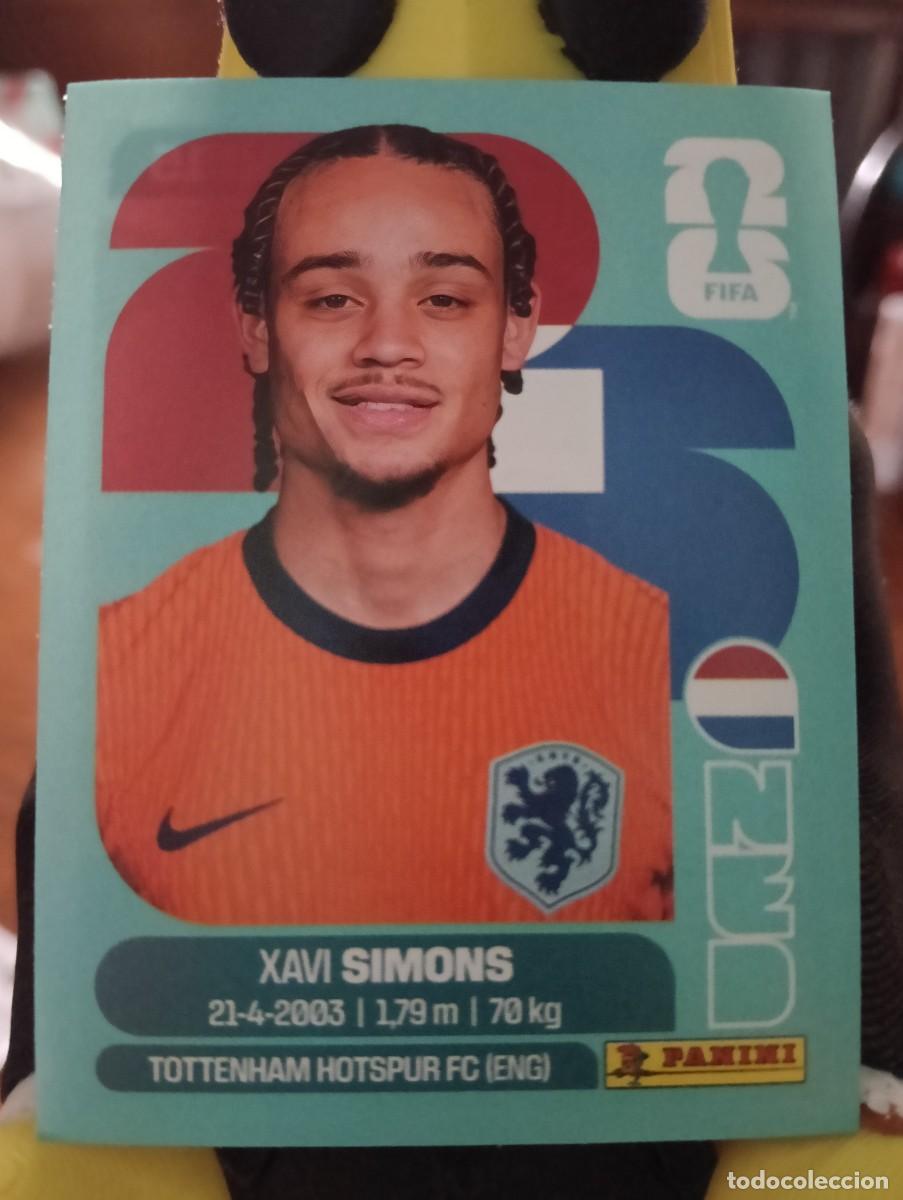 Cromos de f&uacute;tbol: Mundial 2026 - Xavi Simons - N&deg; 15 - P.Bajos