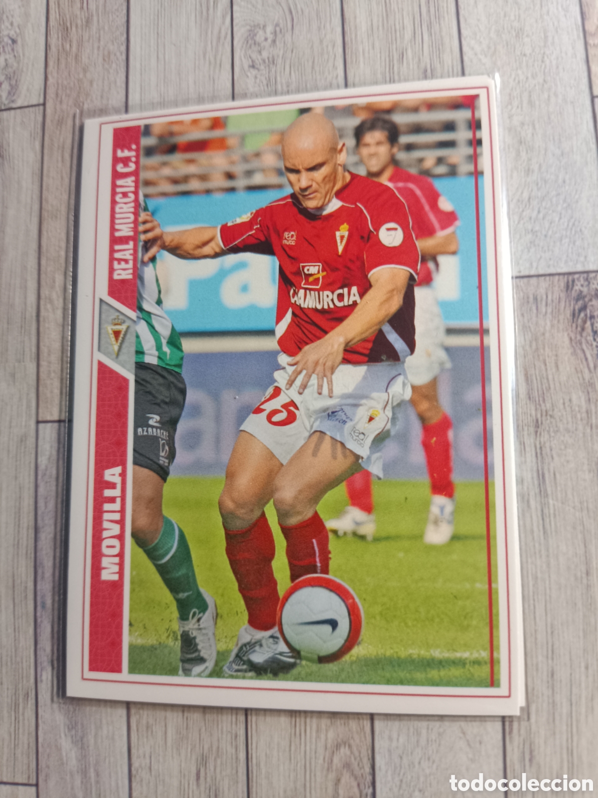 Cromos de f&uacute;tbol: 654 MOVILLA REAL MURCIA LAS FICHAS DE LA LIGA FICHAJE FICHA + MUNDICROMO 2007 2008 07 08