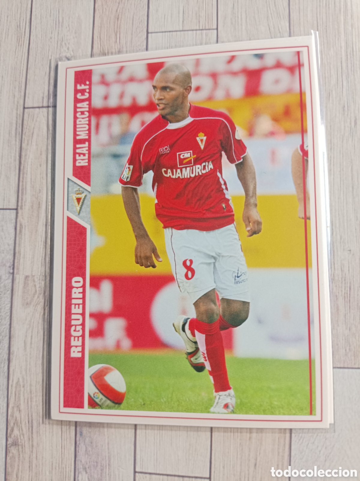 Cromos de f&uacute;tbol: 653 REGUEIRO REAL MURCIA LAS FICHAS DE LA LIGA FICHAJE FICHA + MUNDICROMO 2007 2008 07 08
