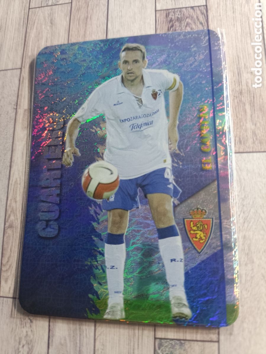 Cromos de f&uacute;tbol: 160 CUARTERO REAL ZARAGOZA LAS FICHAS DE LA LIGA MUNDICROMO 2007 2008 07 08