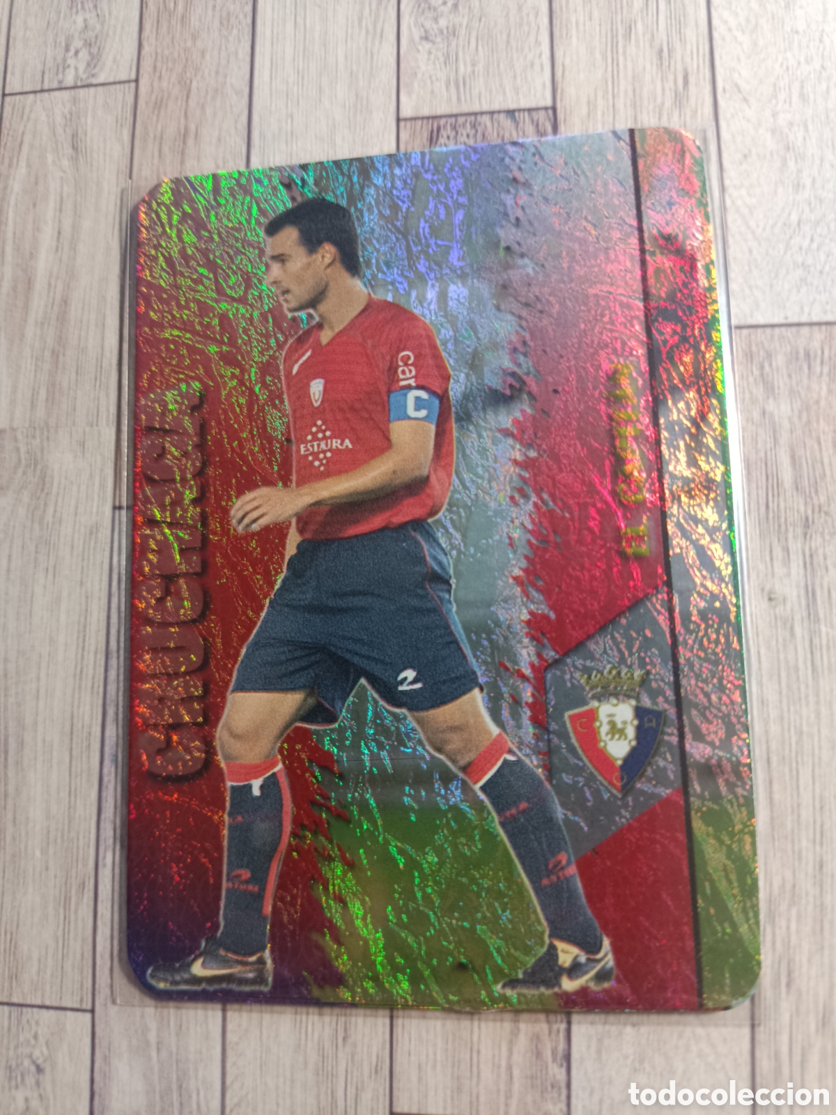 Cromos de f&uacute;tbol: 376 CRUCHAGA OSASUNA LAS FICHAS DE LA LIGA MUNDICROMO 2007 2008 07 08