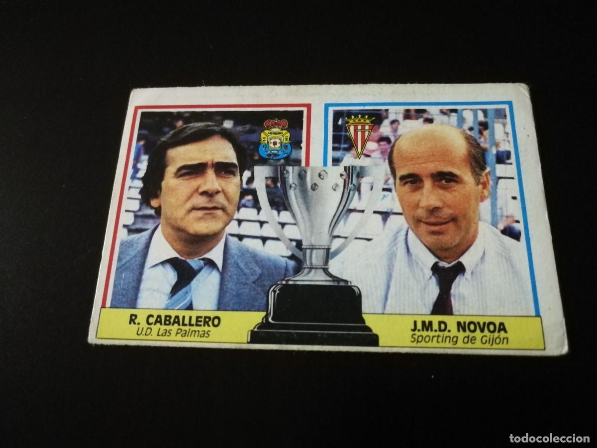 Figurine di Calcio: CABALLERO NOVOA ENTRENADORES BAJA LIGA ESTE 1986/87 86 87 NUNCA PEGADO SIN PEGAR