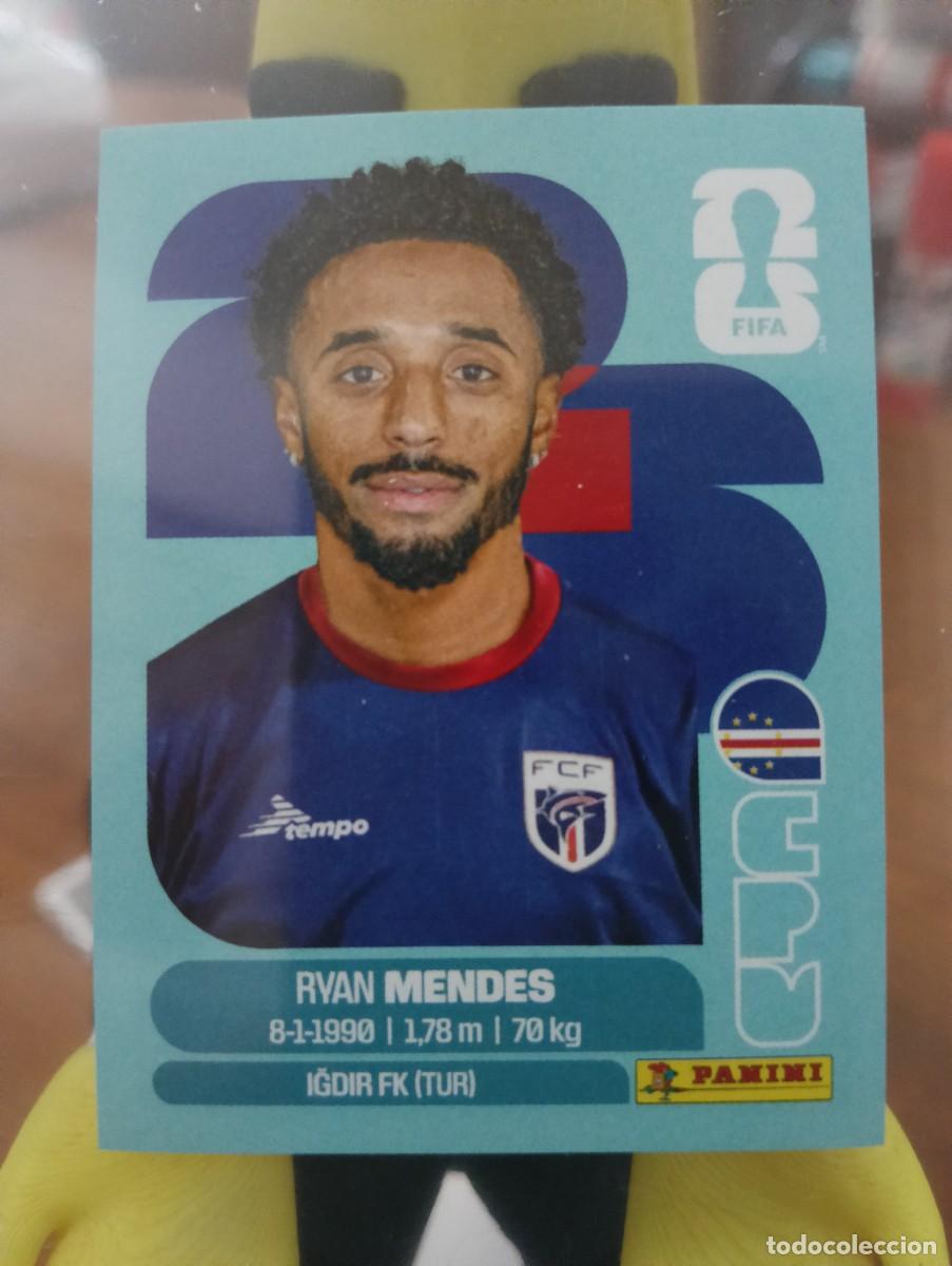 Cromos de f&uacute;tbol: Mundial 2026 - Ryan Mendes - N&deg; 17 - Cabo Verde