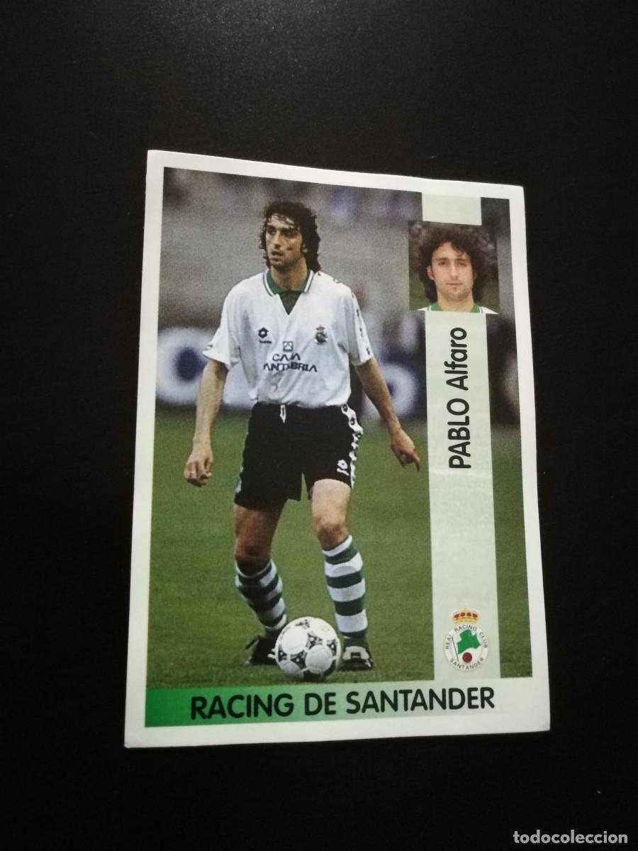 Cromos de f&uacute;tbol: Pablo Alfaro Baja Racing de Santander, Panini 96/97 NUNCA PEGADO SIN PEGAR