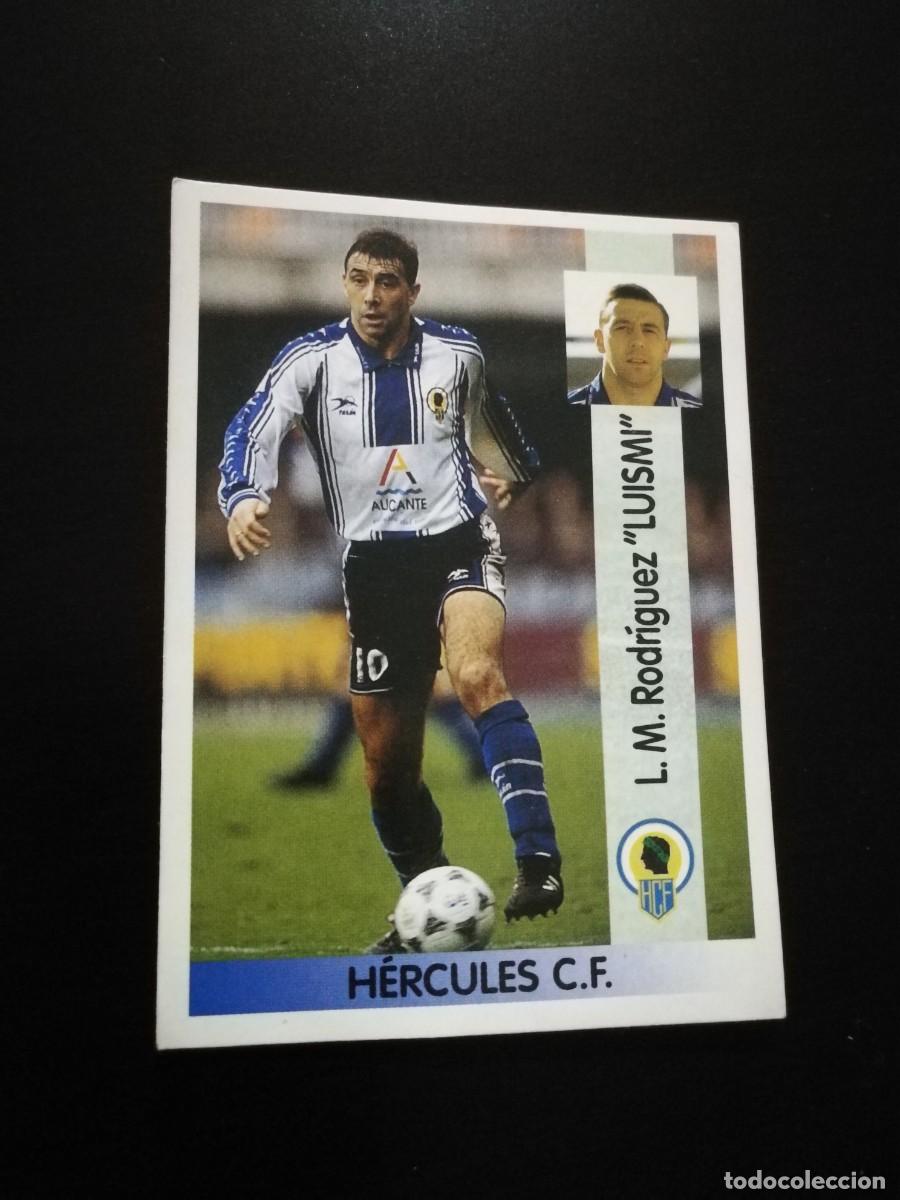 Cromos de f&uacute;tbol: Luismi Baja H&eacute;rcules CF Panini 96/97 NUNCA PEGADO SIN PEGAR