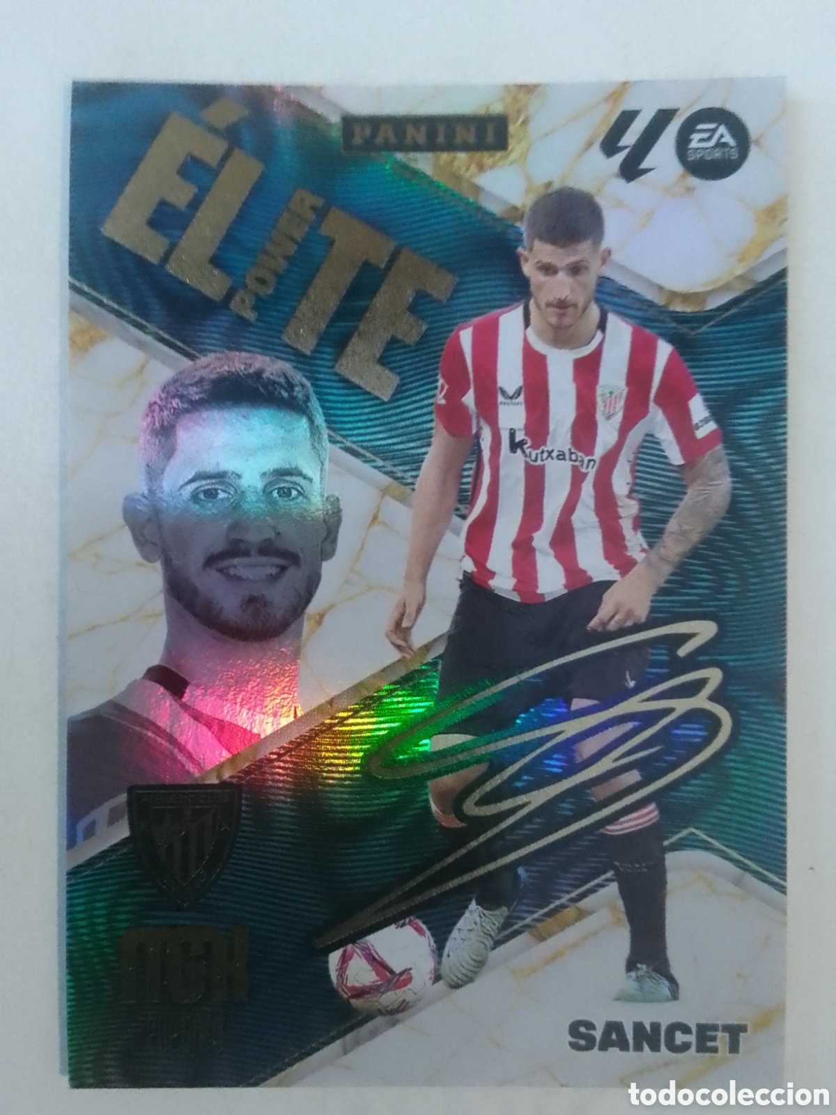 Cromos de f&uacute;tbol: Megacracks 2025/26 P 17 Sancet &bull; Athletic Club. &Eacute;LITE POWER.