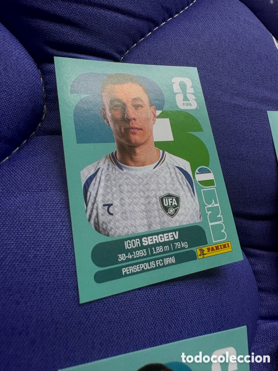 Cromos de f&uacute;tbol: UZB 19 IGOR SERGEEV BASE UZBEKISTAN CROMO MUNDIAL STICKERS 2026 26