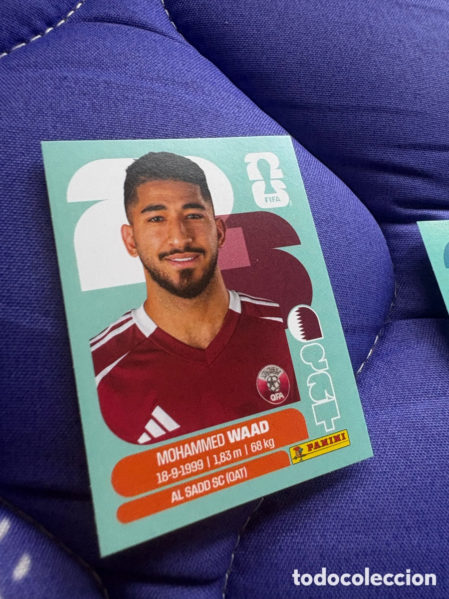 Cromos de f&uacute;tbol: B19 QAT14 MOHAMMED WAAD 14 QATAR CATAR QAT MUNDIAL FIFA WORLD CUP 2026 STICKER PANINI