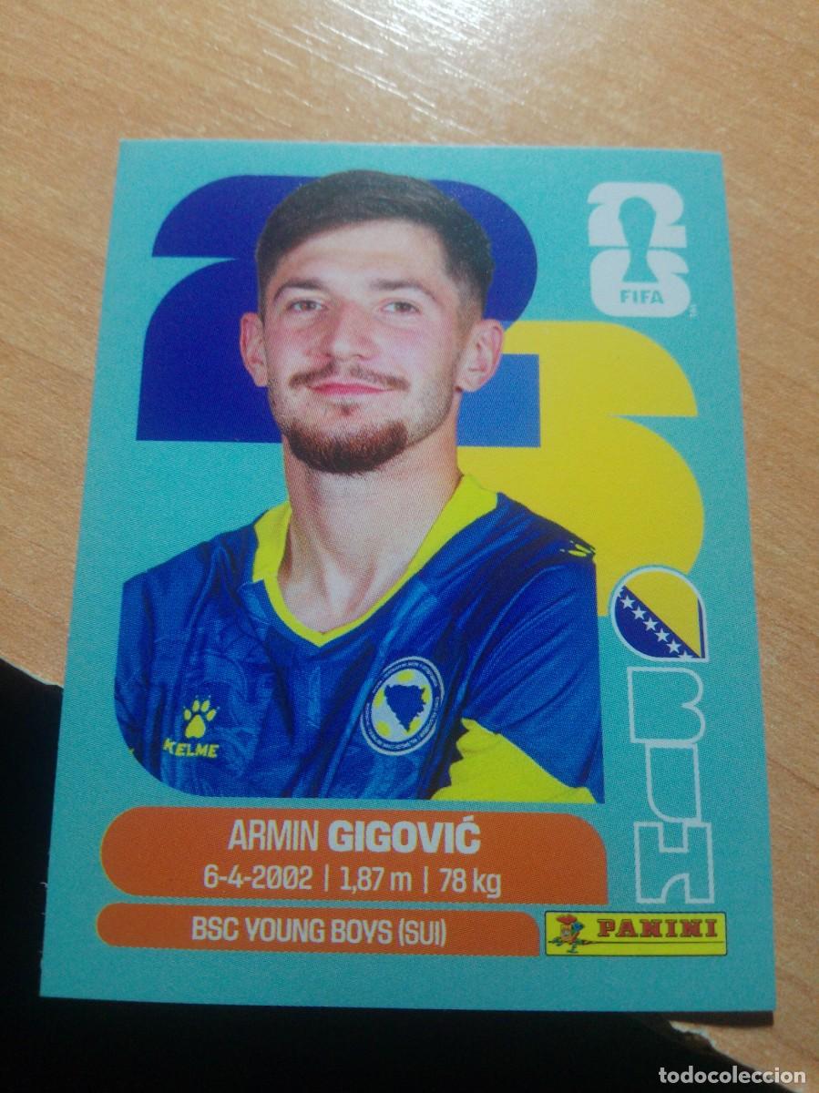 Fu&szlig;ball-Sticker: GIGOVIĆ BOSNIA HERCEGOVINA BIH 10 MUNDIAL FIFA WORLD CUP 2026 26 PANINI STICKERS NUEVO