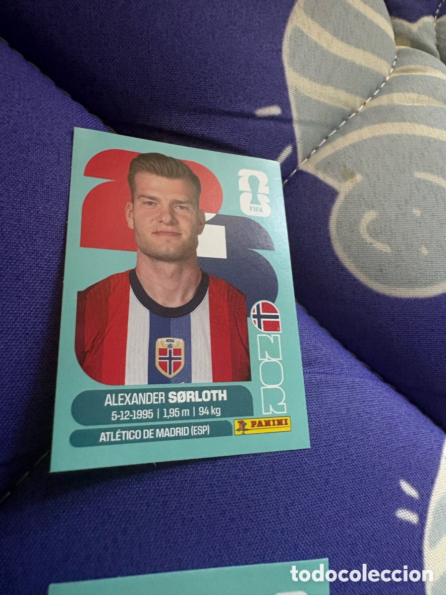 Cromos de f&uacute;tbol: CROMO NUMERO 16 SORLOTH NORUEGA. MUNDIAL 2026. PANINI.