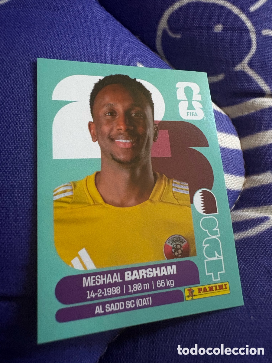 Cromos de f&uacute;tbol: B32 QAT2 MESHAAL BARSHAM 2 QATAR CATAR QAT MUNDIAL FIFA WORLD CUP 2026 STICKER PANINI